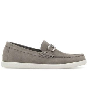 Fendi O'Lock Loafers - Gray