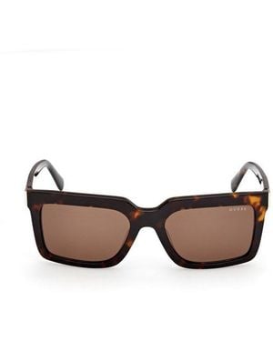 Guess Square Frame Sunglasses - Brown