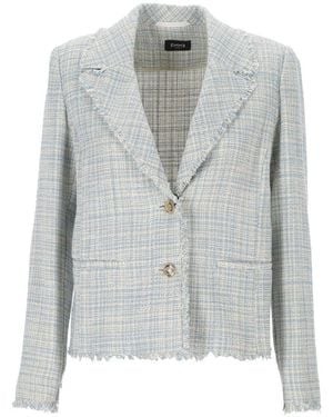 Marella Frayed Edge Jacket - Grey