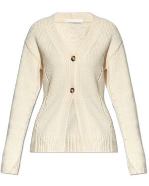 Helmut Lang Cardigan With Buttons - Natural