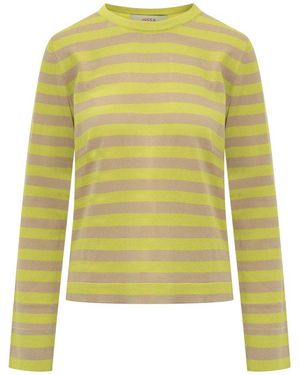 Jucca Striped Knit Top - Yellow