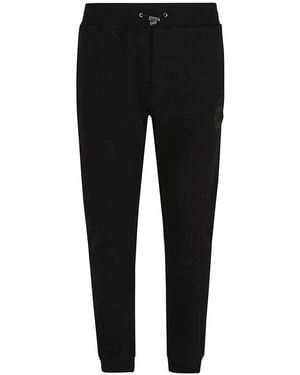 Philipp Plein Modern Fit Cotton Pants - Black