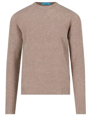 Drumohr Ribbed Knit Pullover - Natural