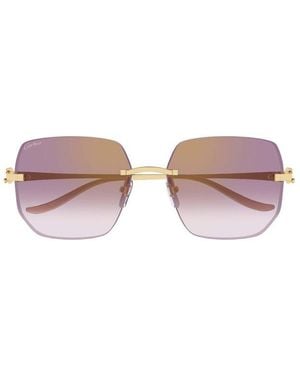 Cartier Butterfly Frame Sunglasses - Pink