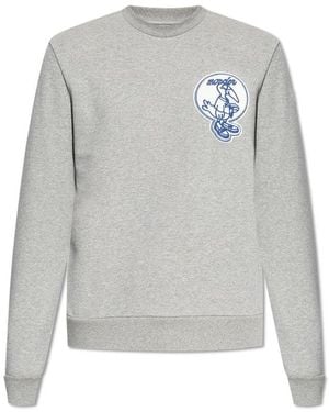 Moncler Mascot Patch Crewneck Sweatshirt - Grey