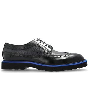 Paul Smith Pebble Embossed Leather Count Brogues - Black