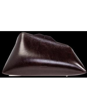 The Attico 8:30Pm Oversized Clutch Bag - Black