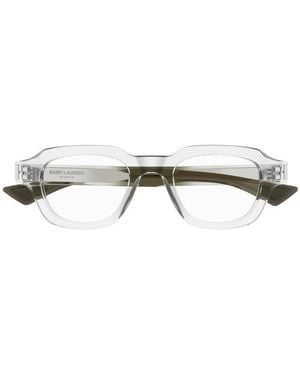 Saint Laurent Rectangular Frame Sunglasses - Multicolour