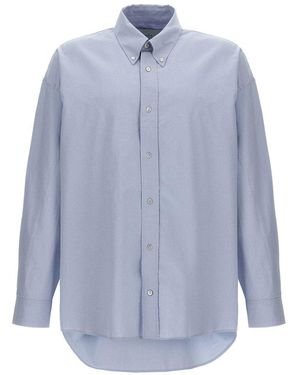 Tシャツ・カットソー STUDIO NICHOLSON OVERSIZED FRENCH PLACKET SHIRT Studio Nicholson Oversized French Placket Shirt Clothing In