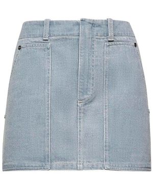 ミニスカート Celine Mini Skirt In Raw Wash Denim Skirt Wash Mini ミニスカート Raw Denim In Celine