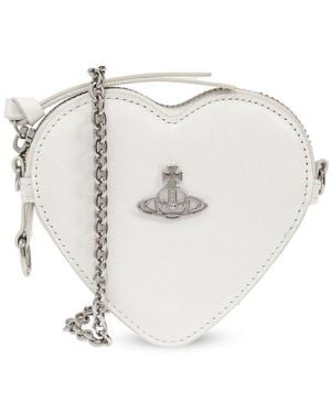 Vivienne Westwood Heart Shaped Shoulder Bag - White