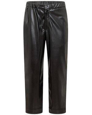 Nanushka Maven Straight Leg Cropped Pants - Black