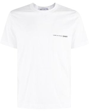 Comme des Garçons Logo Printed T-Shirt - White