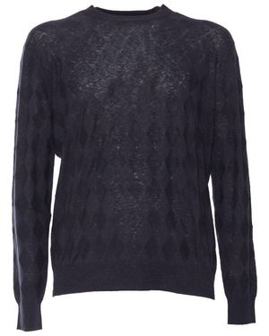 Ballantyne Round Neck Pullover - Blue