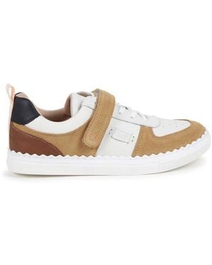 Chloé Chloe' Stylish Velcro Strap Trainers - White