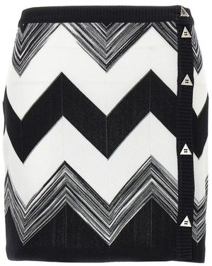 Missoni Zigzag Patterned Mini Skirt in Black Lyst UK