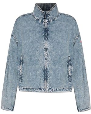 DIESEL G-Leam-R1 Cropped Jacket - Blue