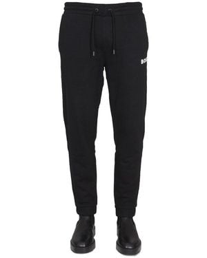 BOSS Logo Printed Trousers - Black