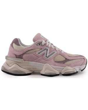 New Balance 9060 Logo Patch Trainers - Purple