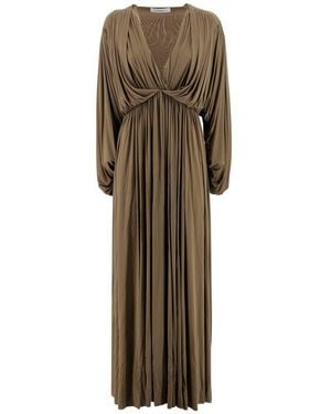 Philosophy Di Lorenzo Serafini Long Jersey Dress - Natural