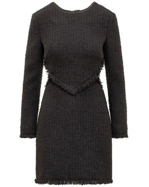 Del Core Buckle Detail Mini Dress - Black
