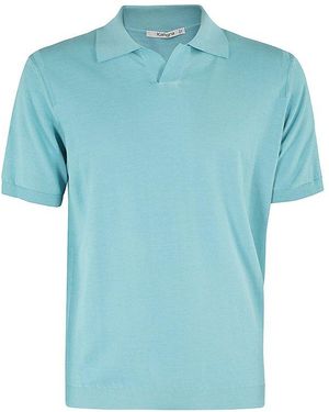 Kangra Knit Polo Shirt - Blue