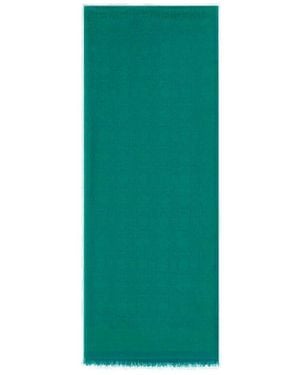 Roberto Cavalli Jacquard Fringed Edge Scarf - Green