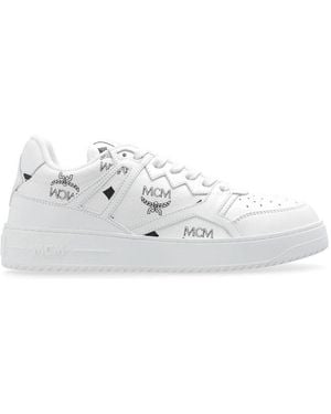 MCM Neo Terrain Lace-Up Sneakers - White