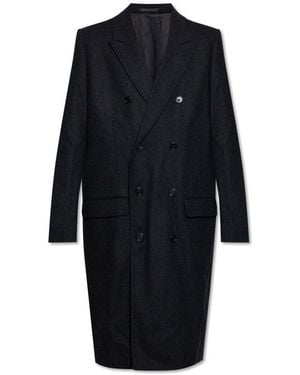 AllSaints Tailored Double-Breasted Coat - Blue