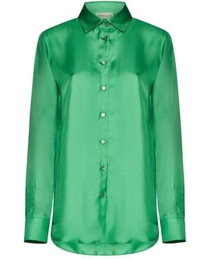 Blanca Vita Catalpa Buttoned Long-Sleeved Shirt - Green