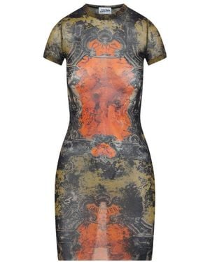 Jean Paul Gaultier Médaillon Polyamide Mini Dress - Black