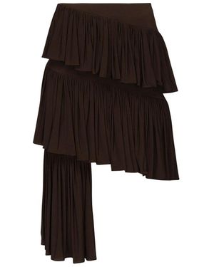Alaïa Jersey Spiral Skirt in Blue | Lyst