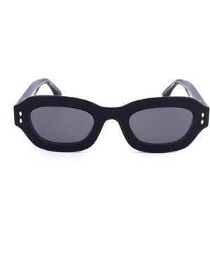 Isabel Marant Kelsy Rectangular Frame Sunglasses - Blue