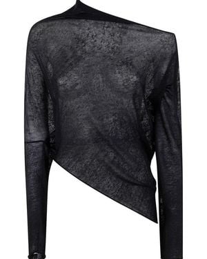 P.A.R.O.S.H. P.A.R.O..H. Babylon Off-Shoulder Top - Black
