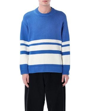 YMC Flint Knit Pullover - Blue