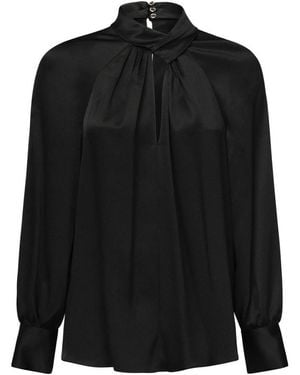 Guess Keyhole Blouse - Black