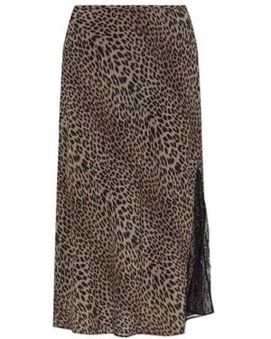 Zadig & Voltaire Jayla Leopard Printed Skirt - Black