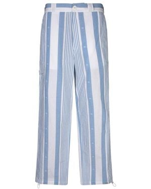 Givenchy 4G Striped Trousers - Blue
