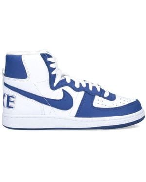 Comme des Garçons X Nike Terminator Lace Up Trainers - Blue