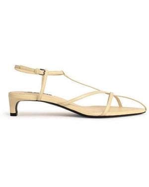 Jil Sander New Tripon Pointed Toe Sandals - Natural