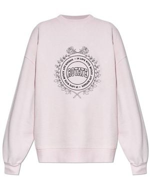 ROTATE BIRGER CHRISTENSEN Graphic Pullover Jumper - Pink