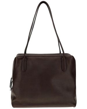 The Row Zipped Tote Bag - Black