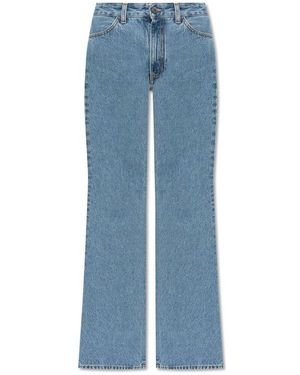 The Attico Jeans With Logo - Blue