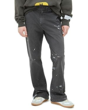 GALLERY DEPT. Paint Splatter-Detail Flared Trousers - Grey