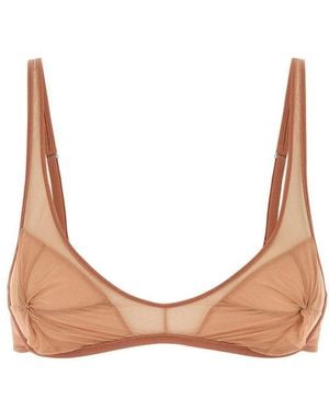 The Attico Tulle Bra - White