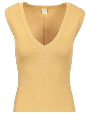 Flore Flore Deep V Neck Sleeveless Top - Yellow