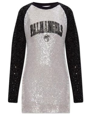 Palm Angels Sequin Dress - Black