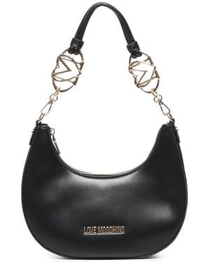 Love Moschino Jewel Hobo Bag - Black