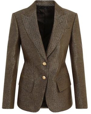 Tom Ford Boucle The Jacquetta Blazer - Brown