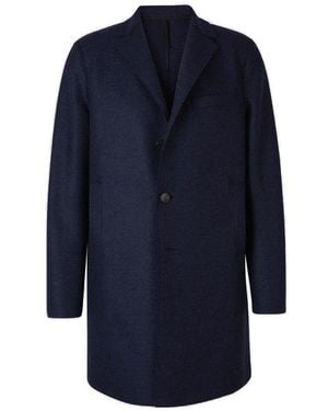 Harris Wharf London Single-Breasted Coat - Blue
